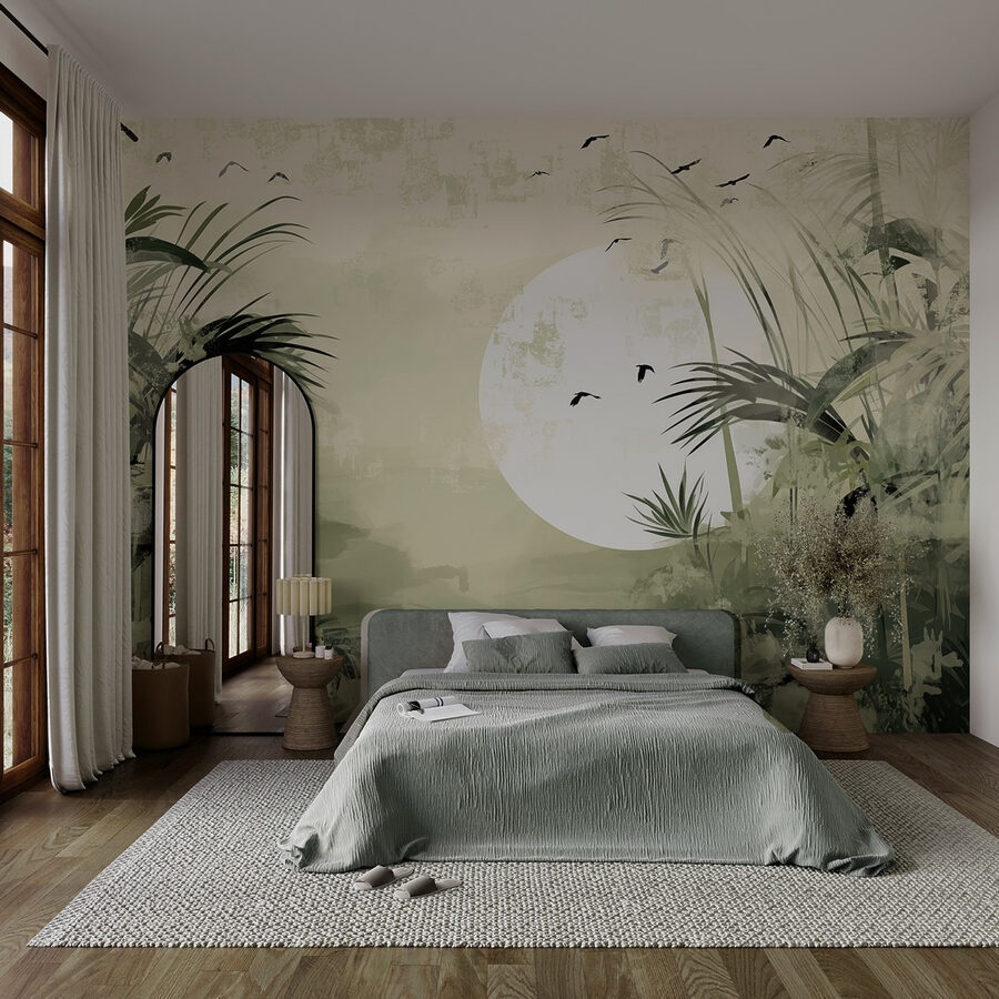 Painting of a tropical forest Painting of a tropical forest