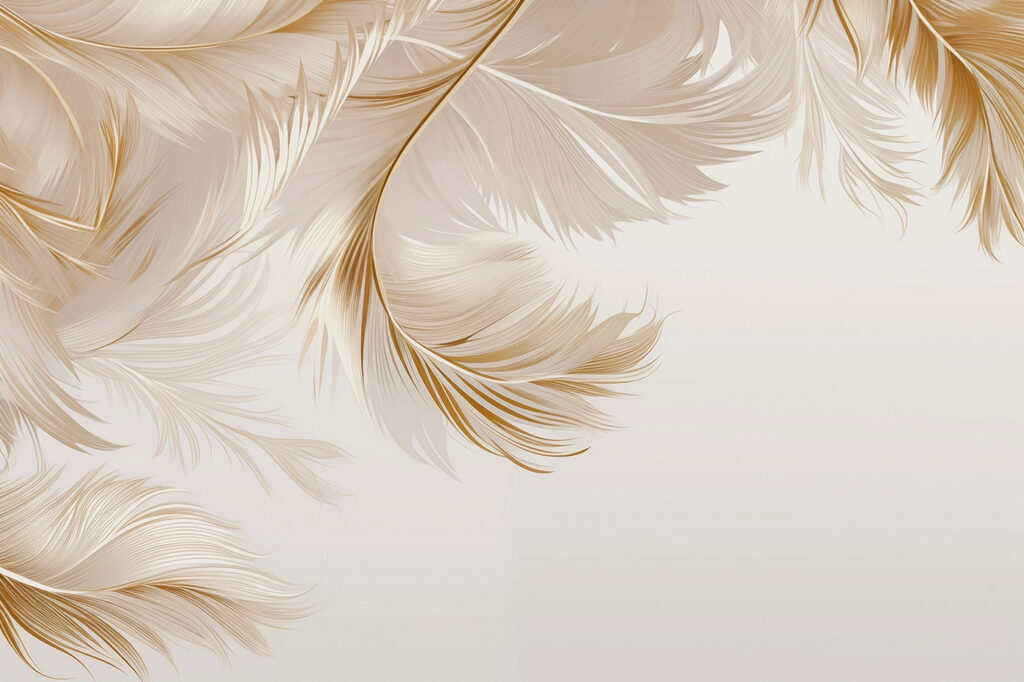 Elegant feathers in soft hues. Elegant feathers in soft hues.