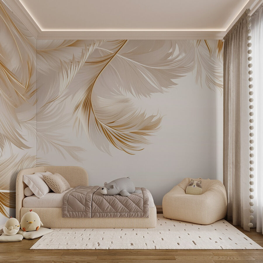Elegant feathers in soft hues. Elegant feathers in soft hues.