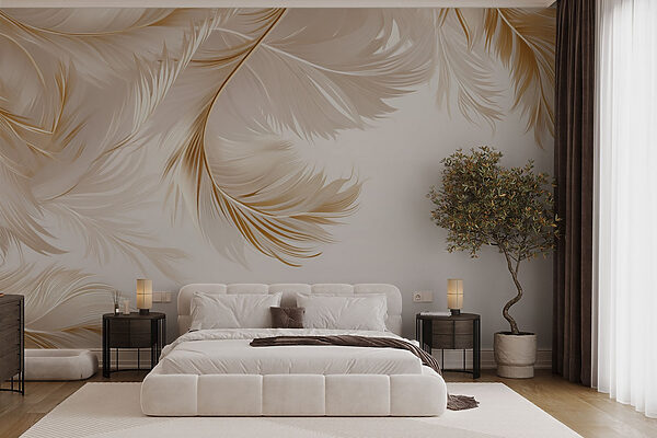 Elegant feathers in soft hues. Elegant feathers in soft hues.