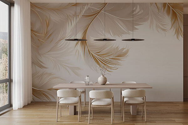 Elegant feathers in soft hues. Elegant feathers in soft hues.