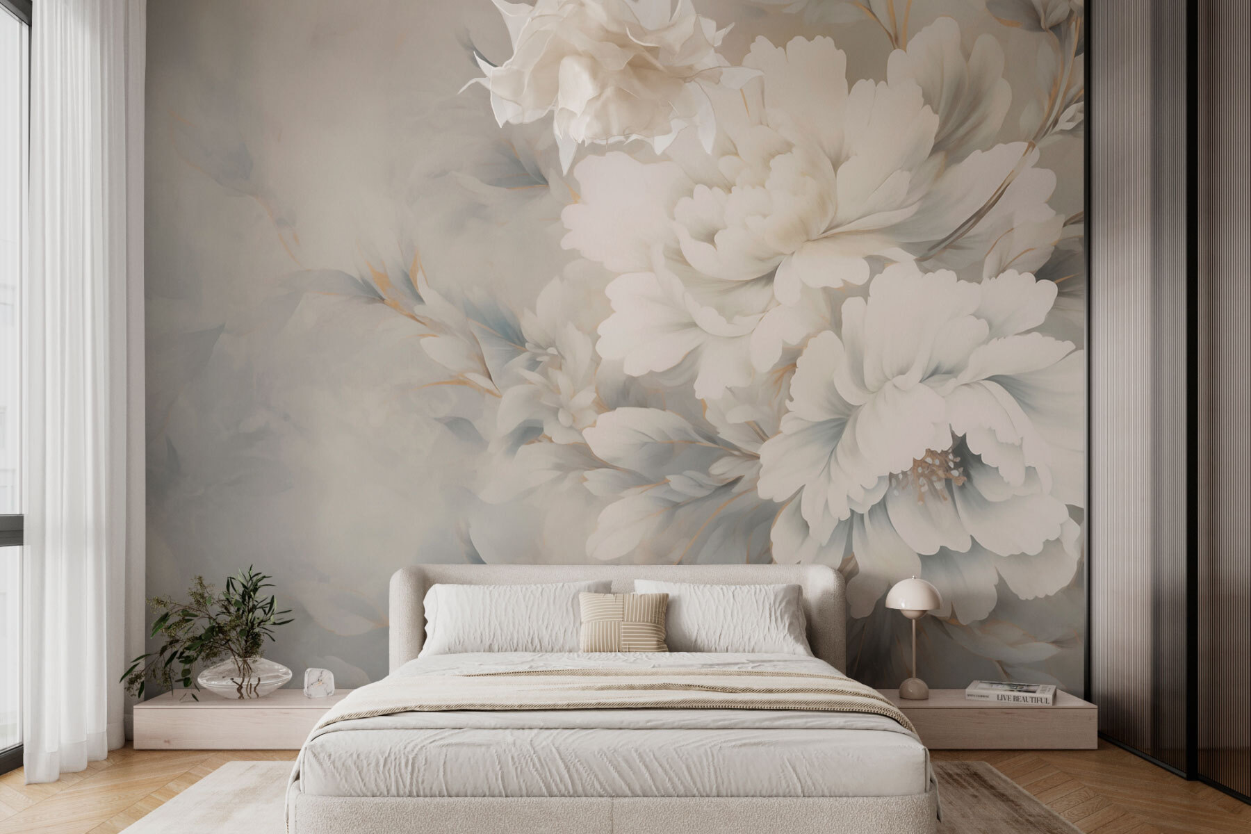 Delicate blooms on a soft backdrop