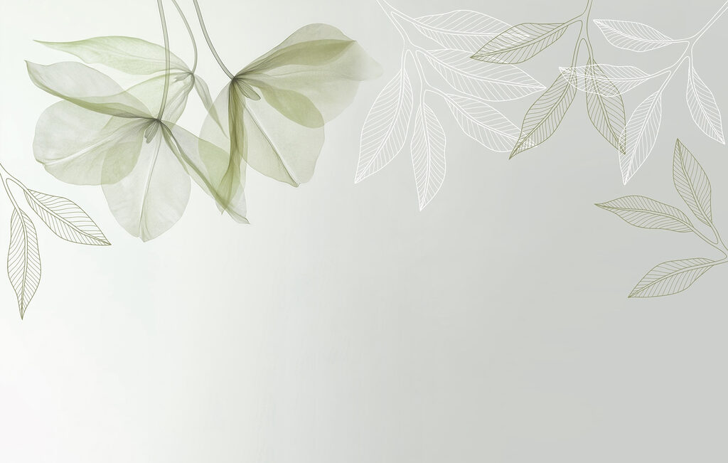 Gentle leaves in soft hues Gentle leaves in soft hues