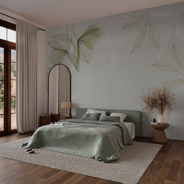 Gentle leaves in soft hues Gentle leaves in soft hues