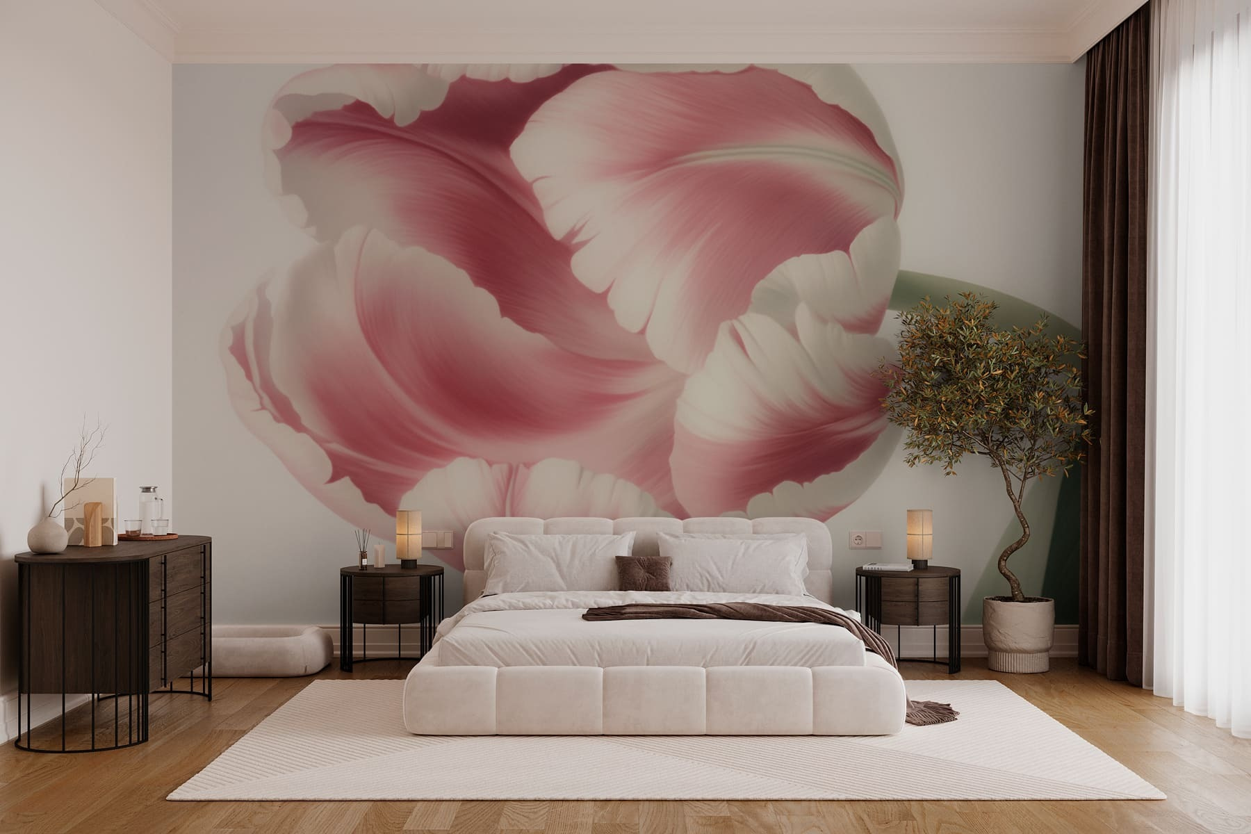 w03638pib1r - Delicate pink tulip in bloom