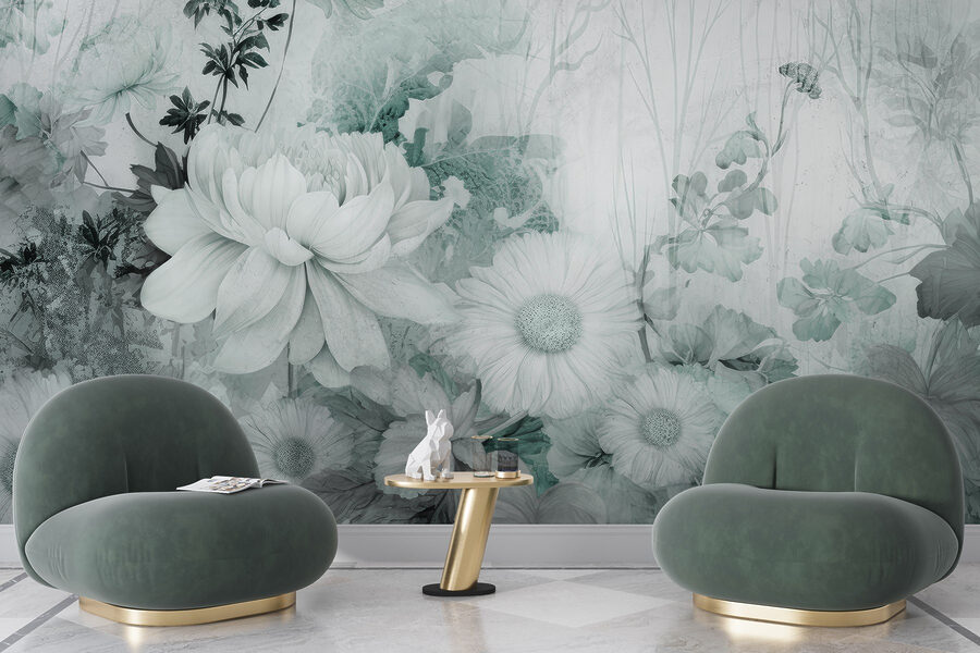 Delicate blooms in soft hues