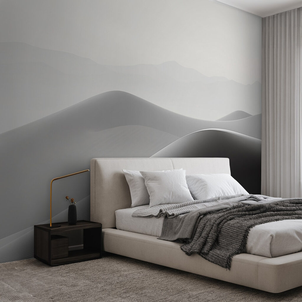 Sand dunes in the desert