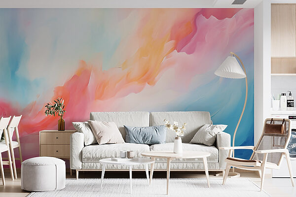 Colorful painting of clouds Colorful painting of clouds