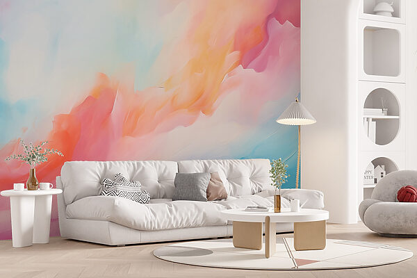 Colorful painting of clouds Colorful painting of clouds