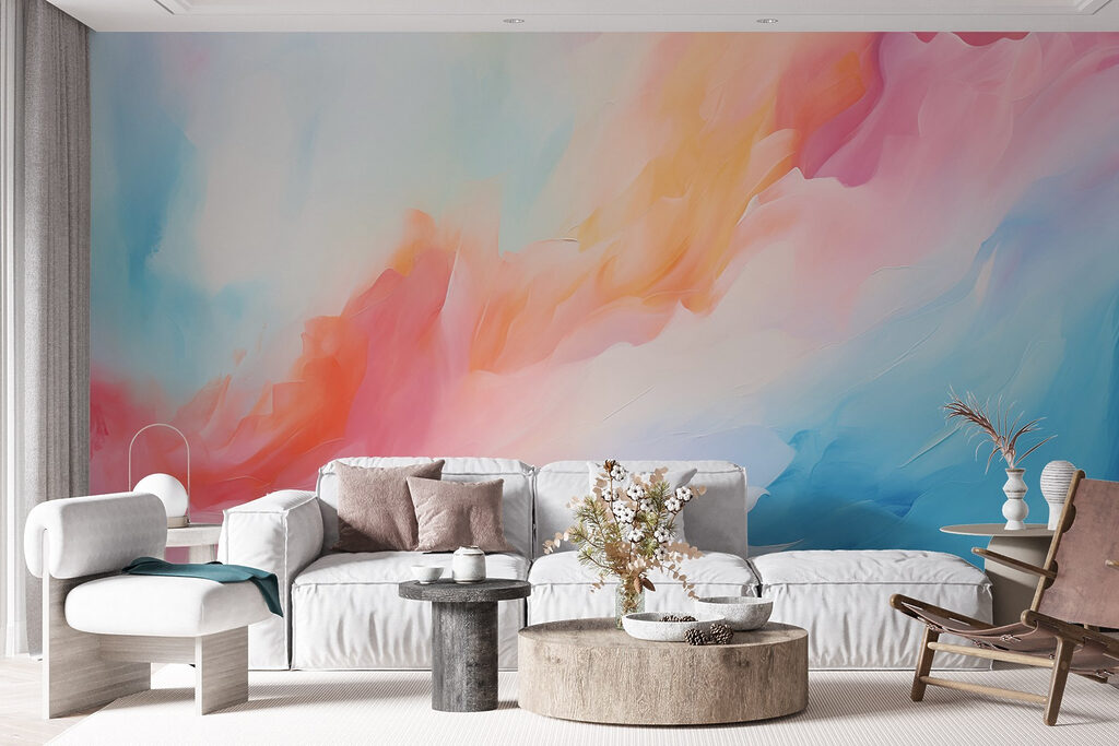 Colorful painting of clouds Colorful painting of clouds