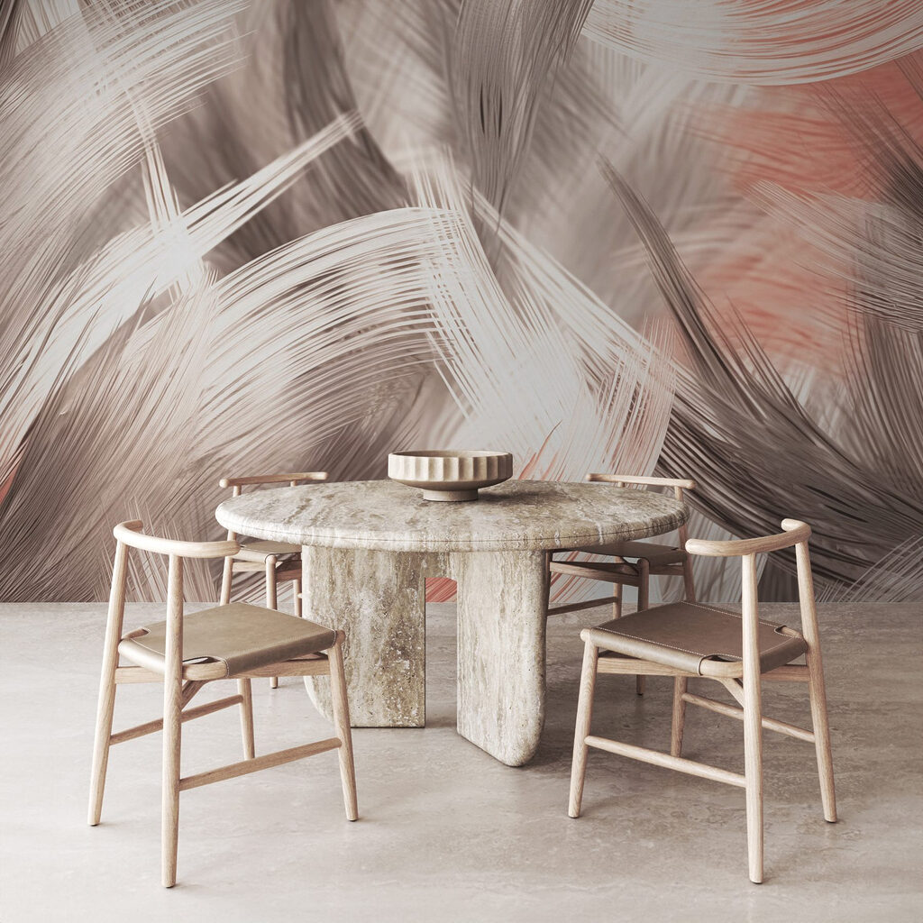 Abstract textures in soft hues