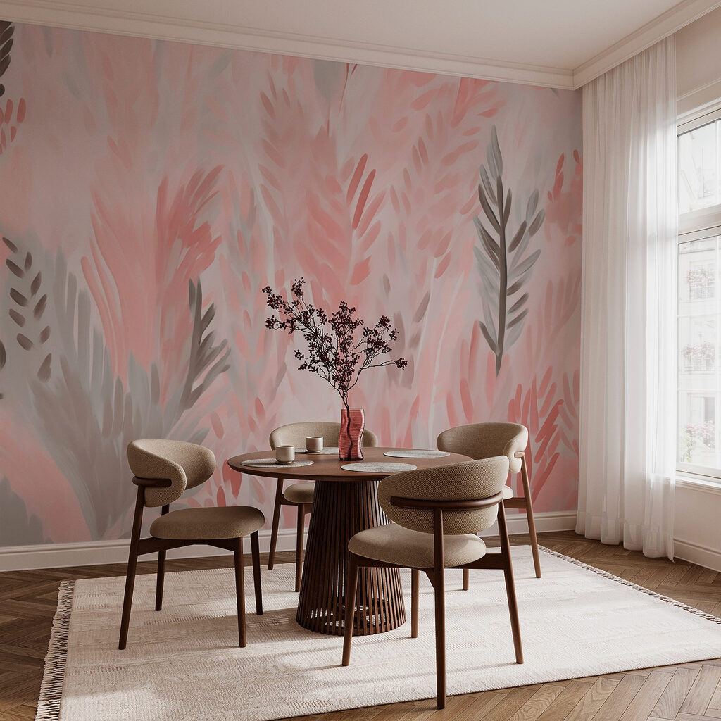 Pink and grey leaves Pink and grey leaves