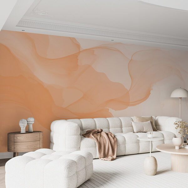 Soft waves of warm hues blend. Soft waves of warm hues blend.