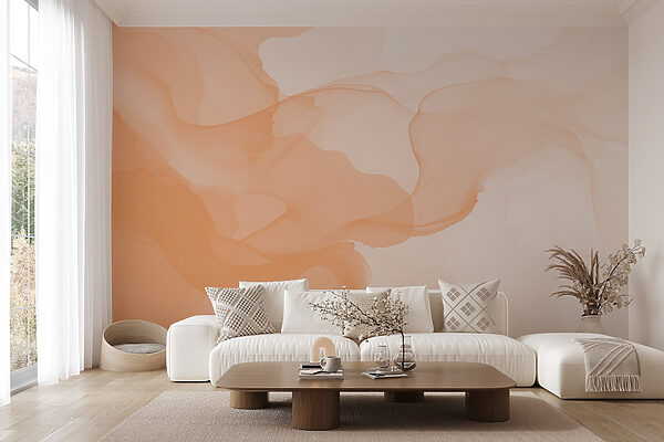 Soft waves of warm hues blend. Soft waves of warm hues blend.