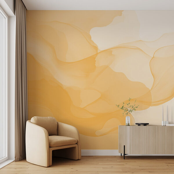Soft waves of warm hues blending. Soft waves of warm hues blending.