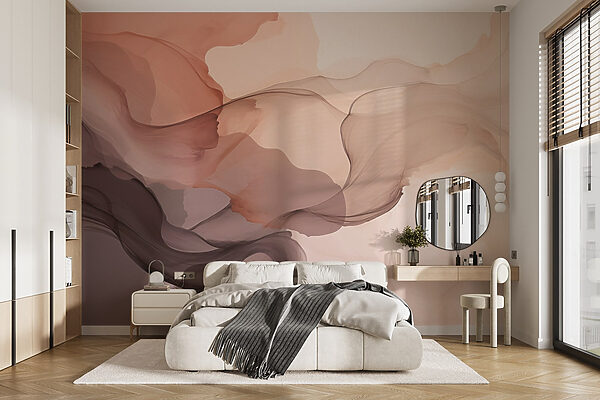 Soft, flowing abstract colors blend beautifully
