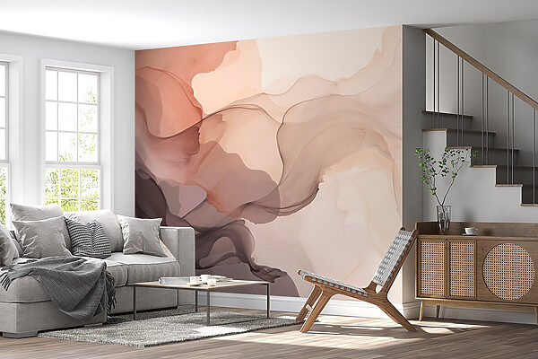 Soft, flowing abstract colors blend beautifully