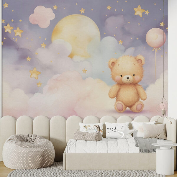 Teddy bear sitting on a cloud Teddy bear sitting on a cloud
