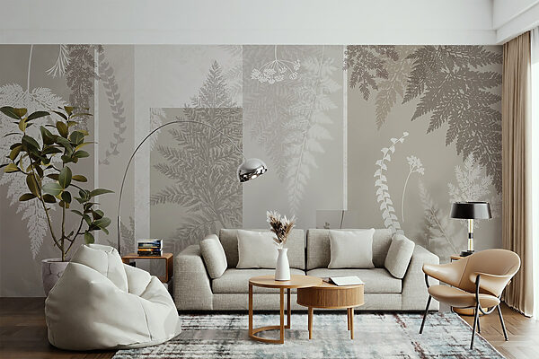 Grey and white floral pattern Grey and white floral pattern
