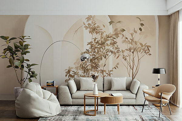 Group of potted plants in a room Group of potted plants in a room