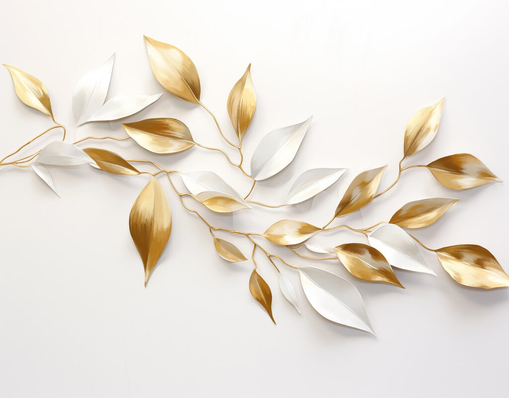 Elegant leaves in soft hues. Elegant leaves in soft hues.
