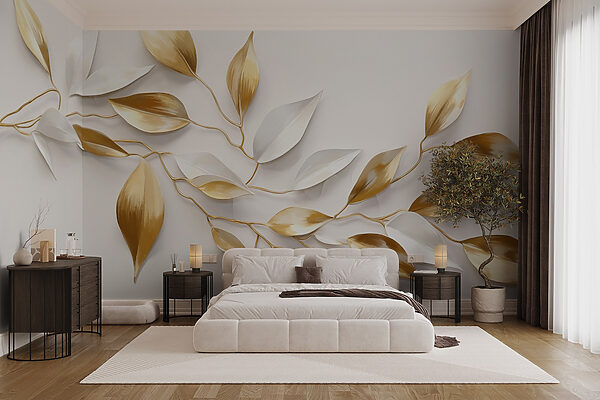 Elegant leaves in soft hues. Elegant leaves in soft hues.