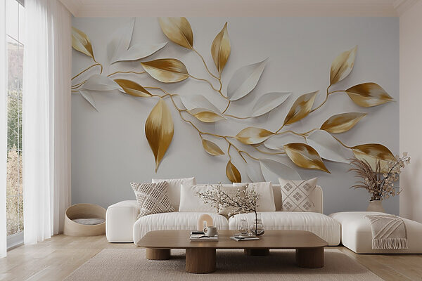 Elegant leaves in soft hues. Elegant leaves in soft hues.
