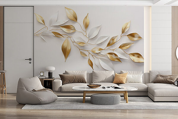 Elegant leaves in soft hues. Elegant leaves in soft hues.