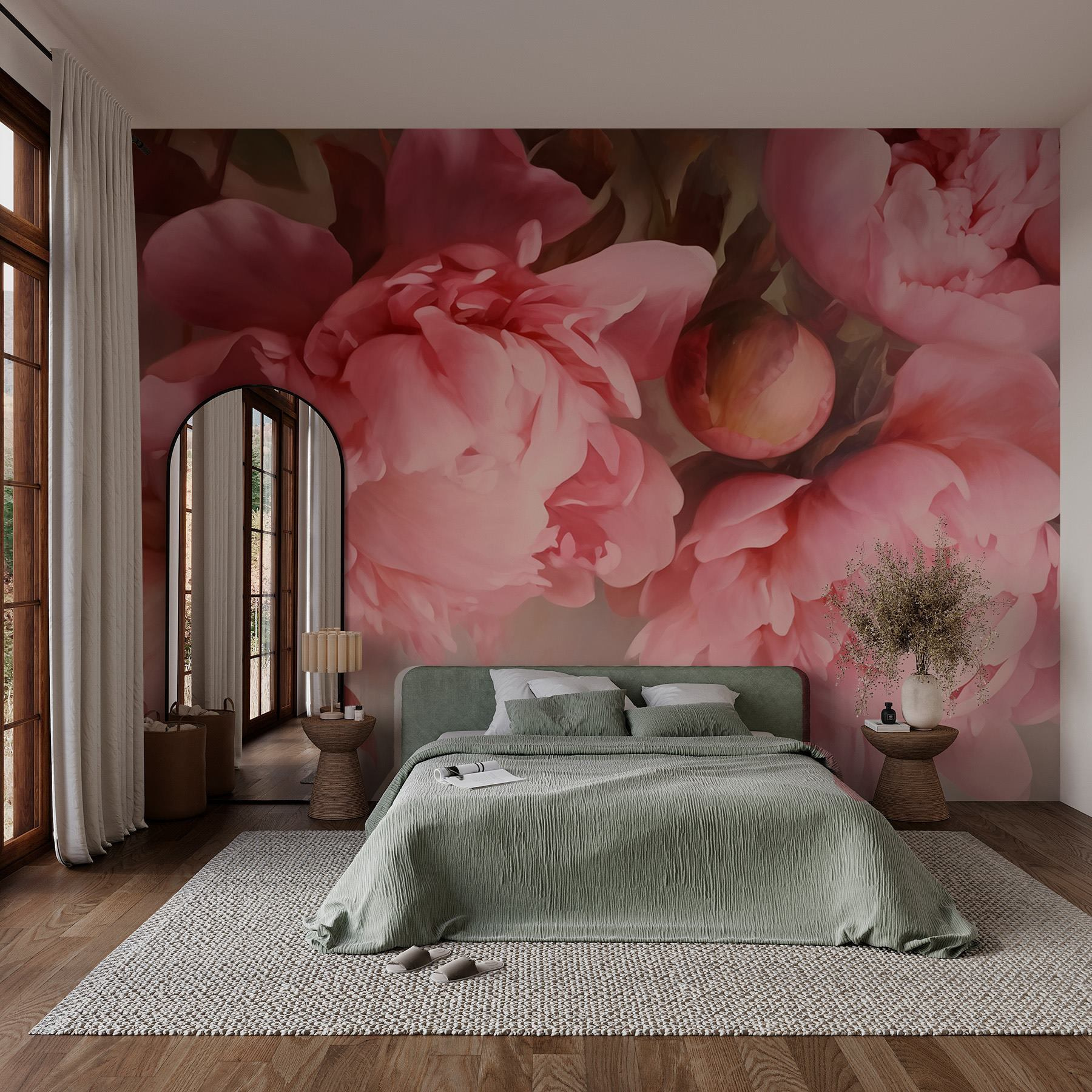 Group of pink flowers