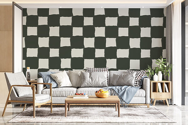 Black and white checkered pattern Black and white checkered pattern