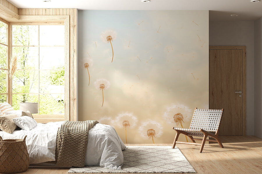 Dandelions blowing in the wind Dandelions blowing in the wind