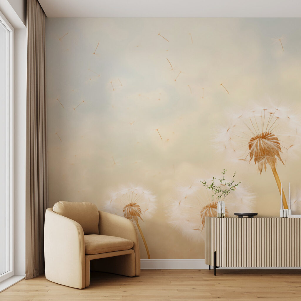 Dandelions blowing in the wind Dandelions blowing in the wind