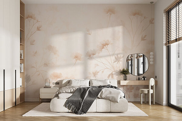 White and pink floral pattern White and pink floral pattern