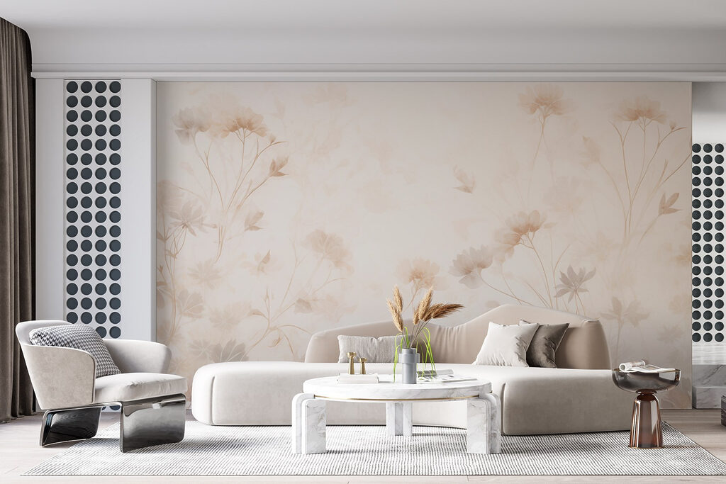 White and pink floral pattern White and pink floral pattern