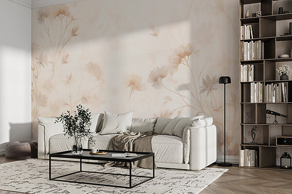 White and pink floral pattern White and pink floral pattern