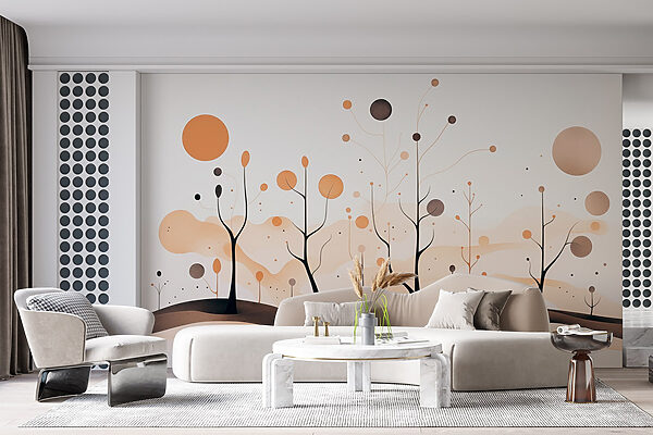 Painting of trees and plants Painting of trees and plants