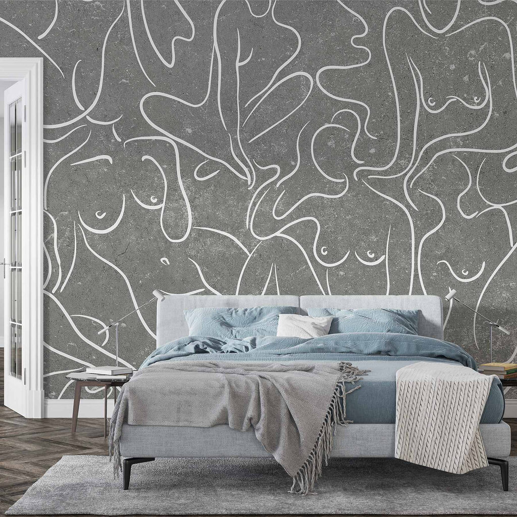 Group of women's body drawings