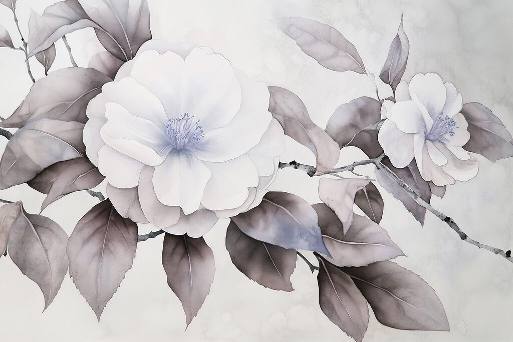 Painting of a flower Painting of a flower