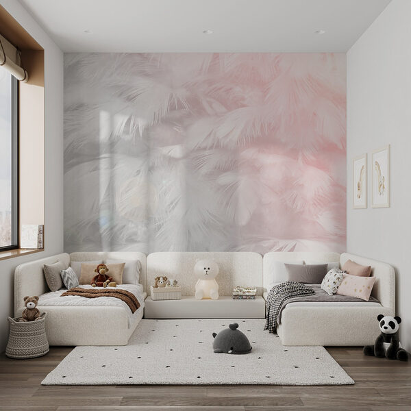 Delicate feathers in soft pastel tones. Delicate feathers in soft pastel tones.