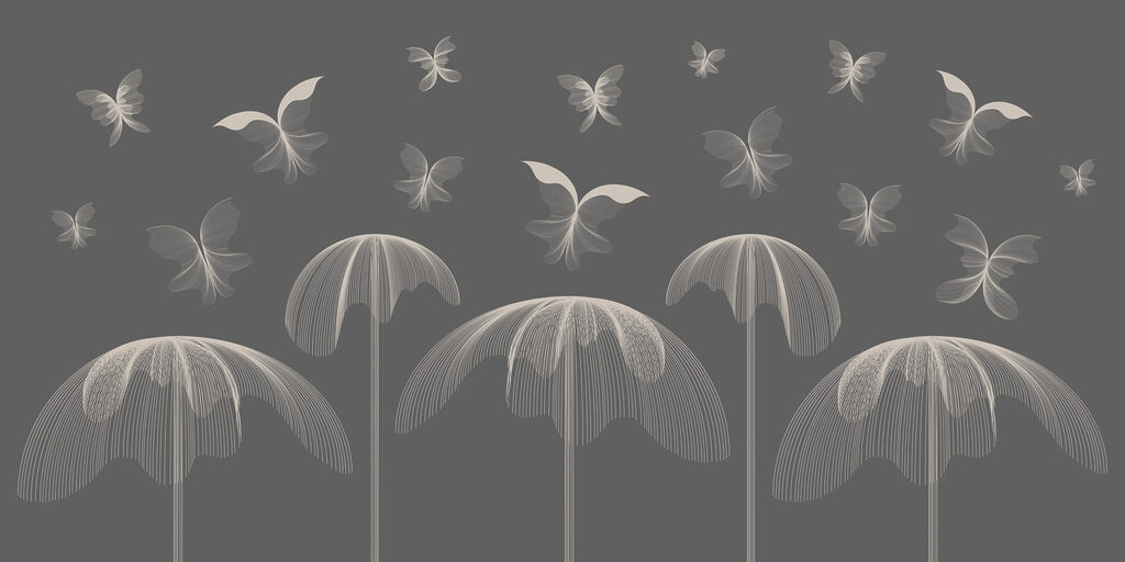 Butterflies and butterflies flying in the sky Butterflies and butterflies flying in the sky