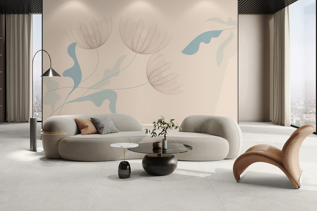 Drawing of flowers and leaves Drawing of flowers and leaves