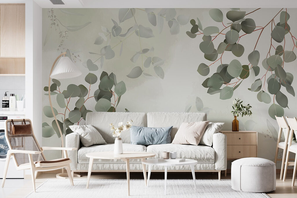 Soft greenery against a gentle backdrop Soft greenery against a gentle backdrop