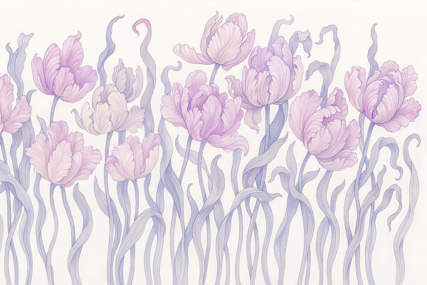 Group of purple flowers Group of purple flowers