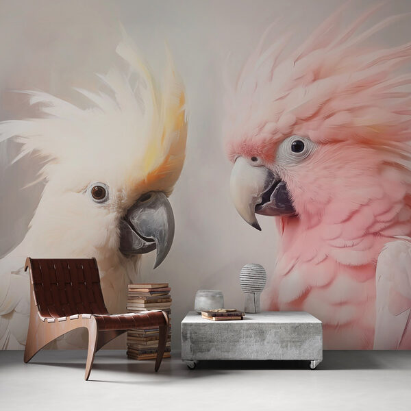 Elegant birds in soft colors. Elegant birds in soft colors.