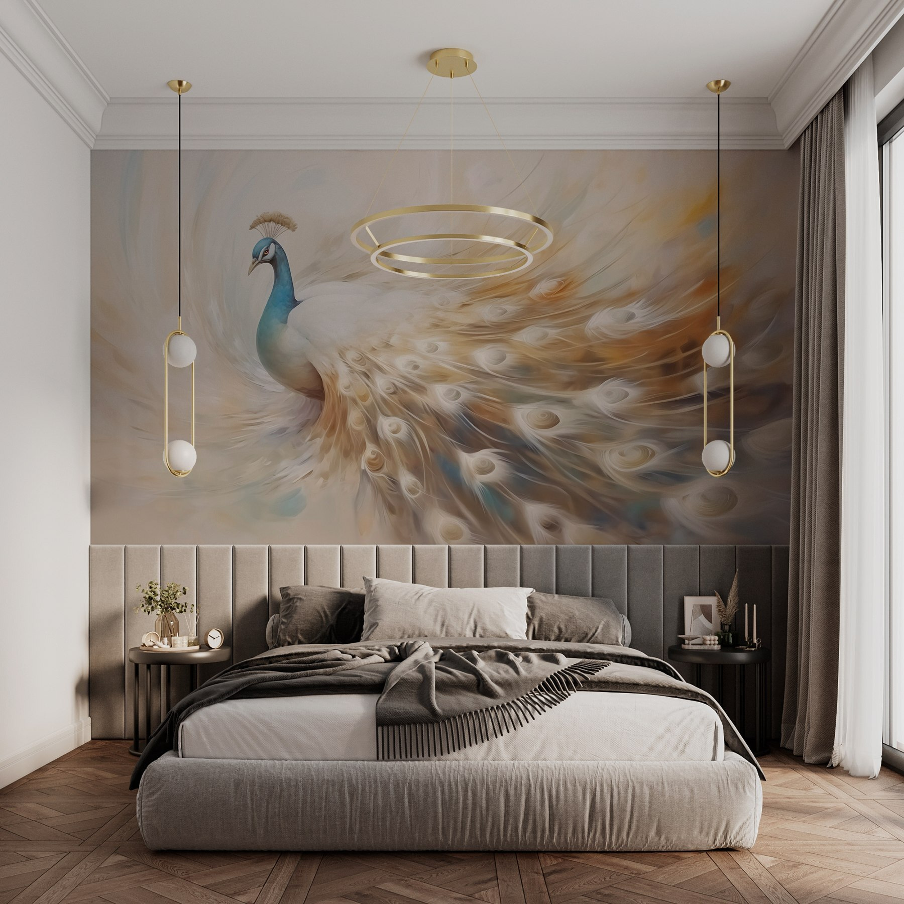 Painting of a peacock
