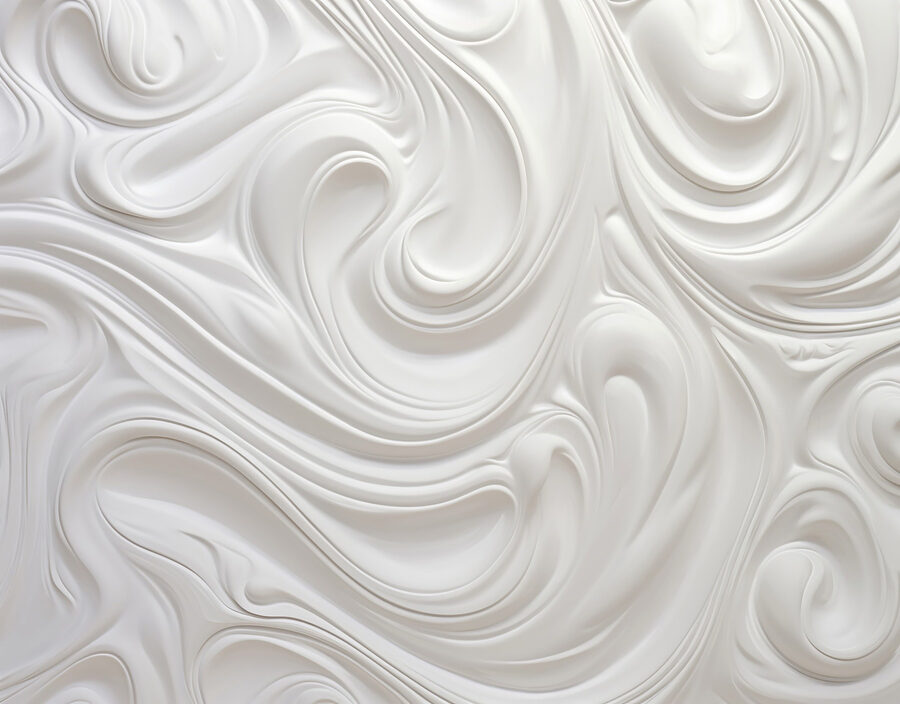 White swirly surface
