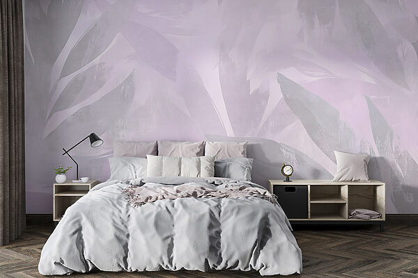 White and purple background with leaves White and purple background with leaves