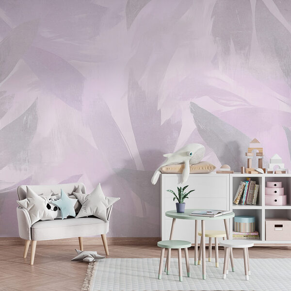 White and purple background with leaves White and purple background with leaves