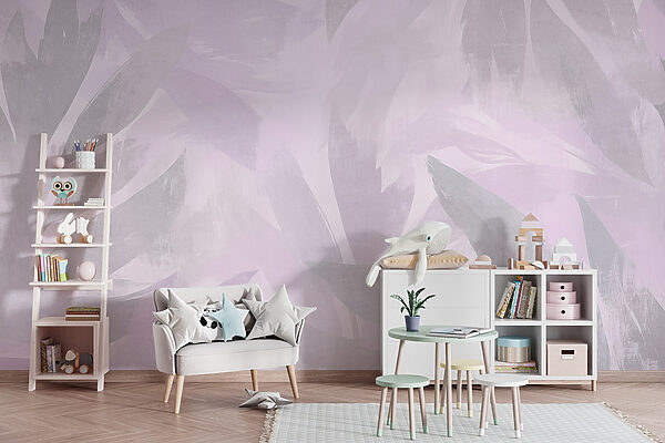 White and purple background with leaves White and purple background with leaves