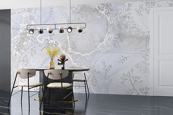 White and gray background with white and gray floral designs White and gray background with white and gray floral designs